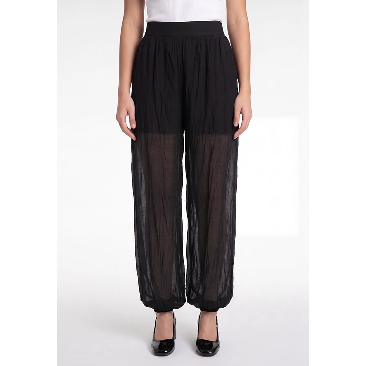 Pantalón Ballon Mujer Negro 1