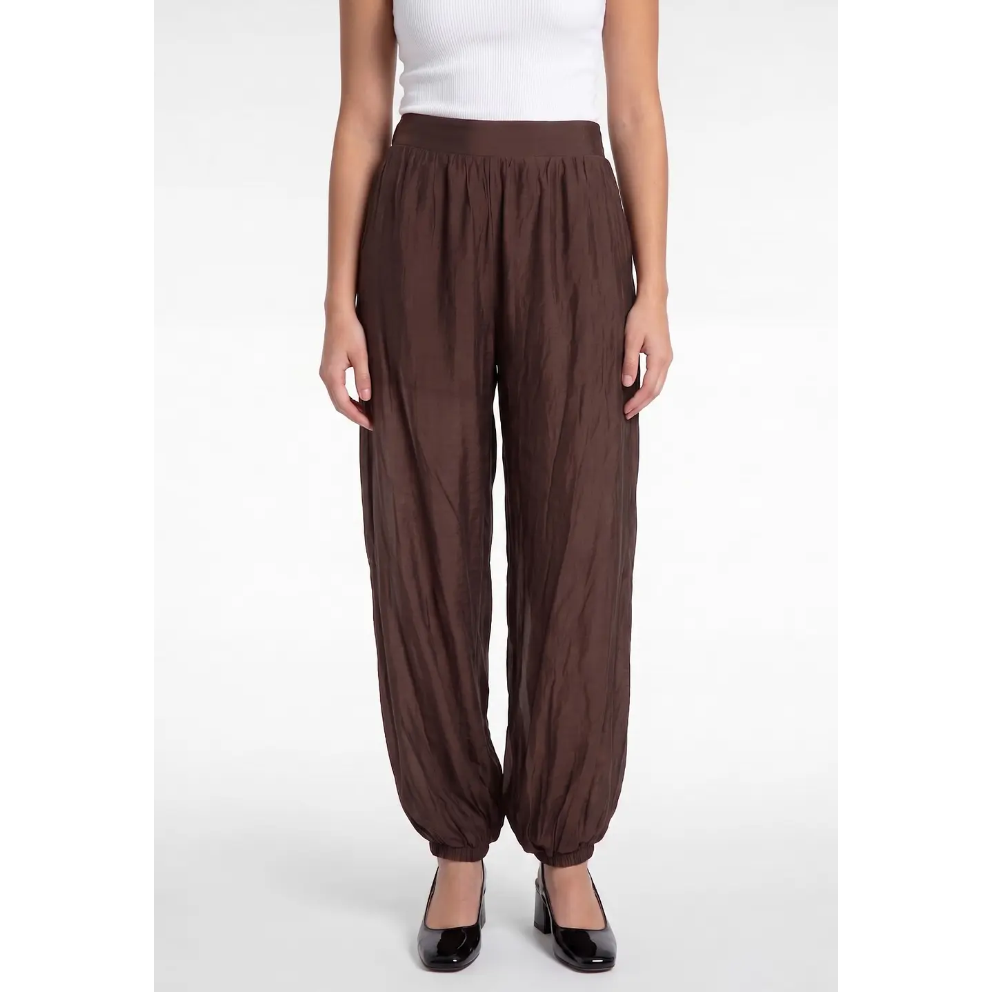 Pantalón Ballon Mujer Café 1