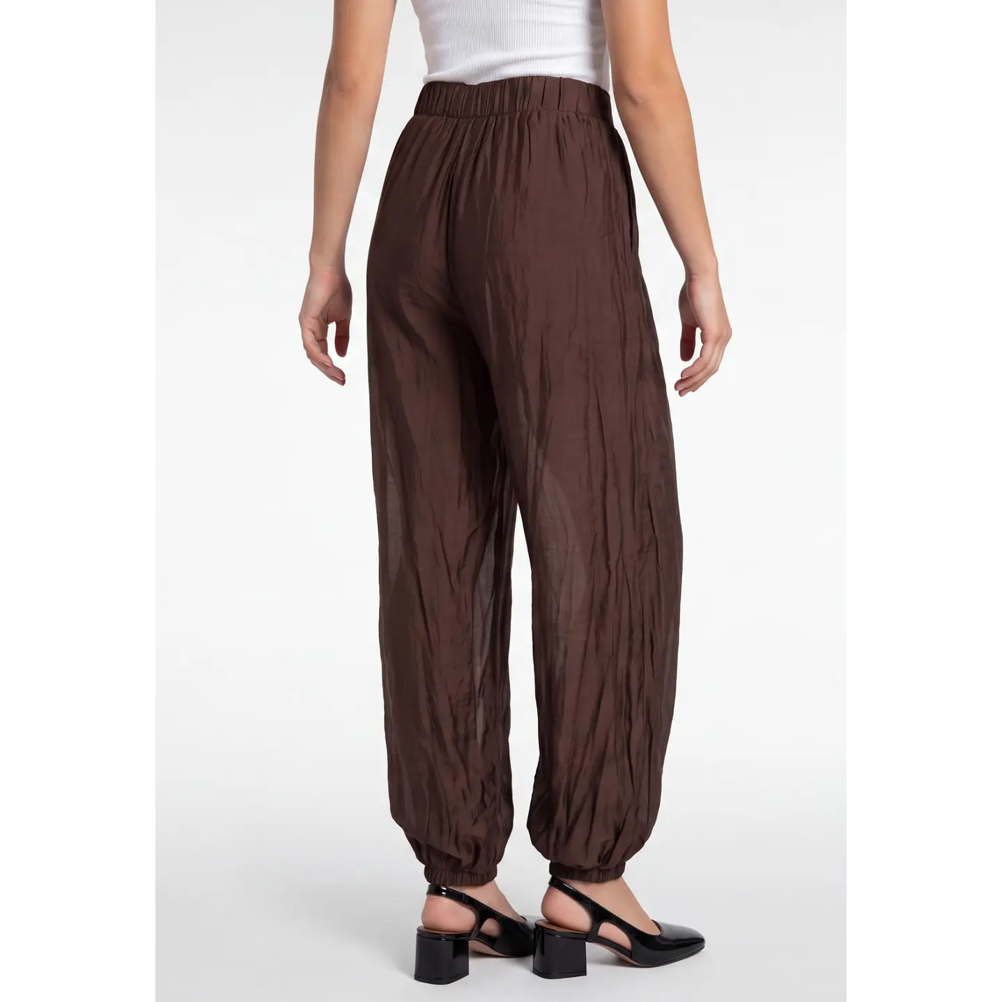 Pantalón Ballon Mujer Café 2