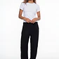 Pantalón Corrugado Bombachos Mujer Negro - Miniatura 3