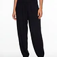Pantalón Corrugado Bombachos Mujer Negro - Miniatura 1