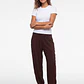 Pantalón Corrugado Bombachos Mujer Café - Miniatura 3