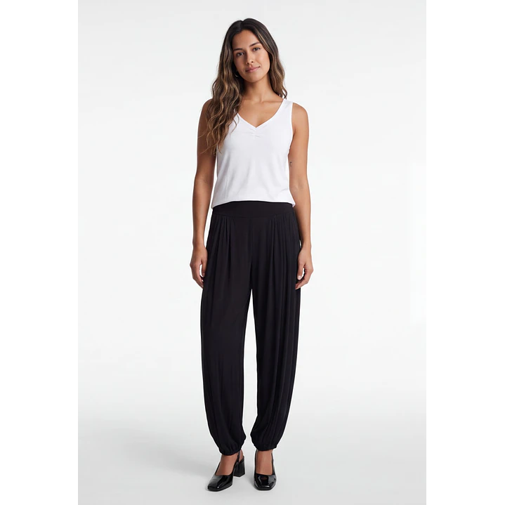 Pantalón Elasticados Bombachos Mujer Negro 3