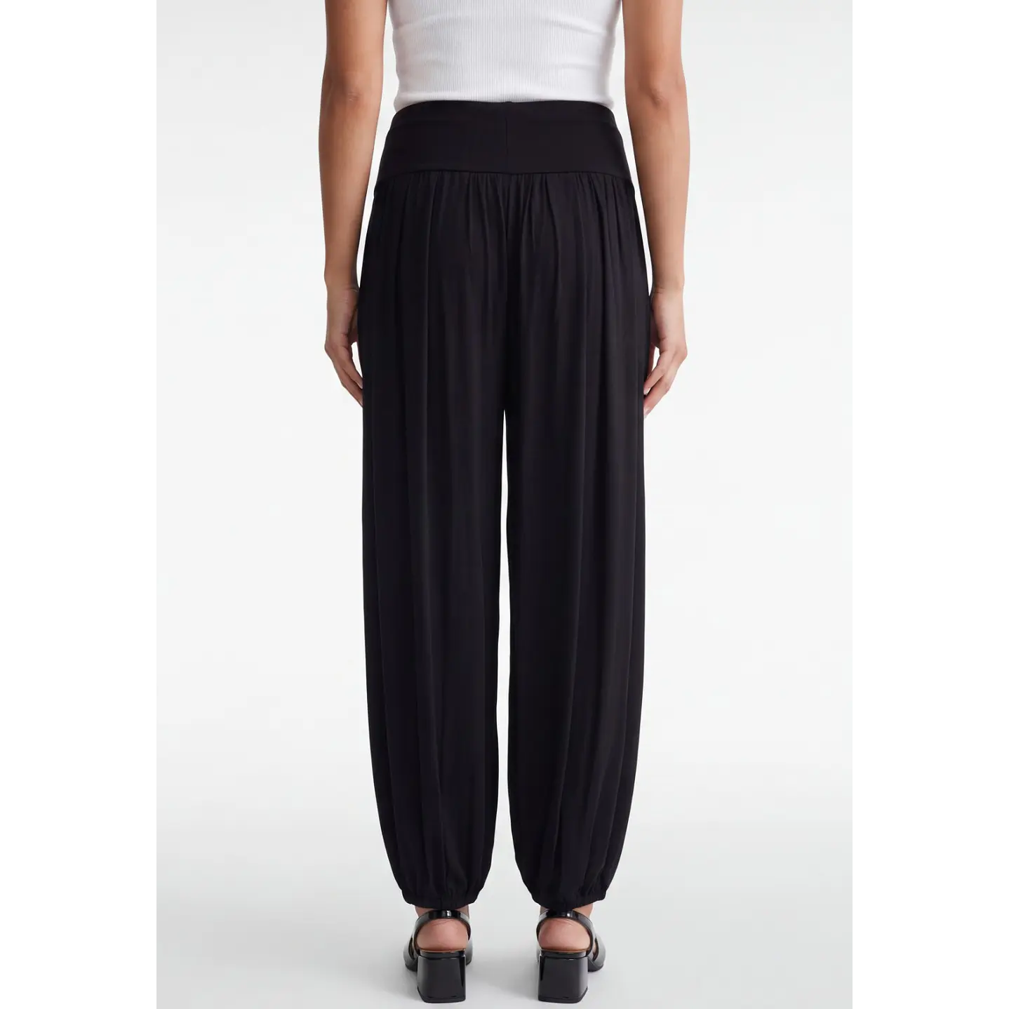 Pantalón Elasticados Bombachos Mujer Negro 2