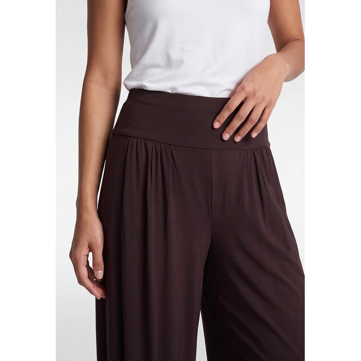 Pantalón Elasticados Bombachos Mujer Café 4