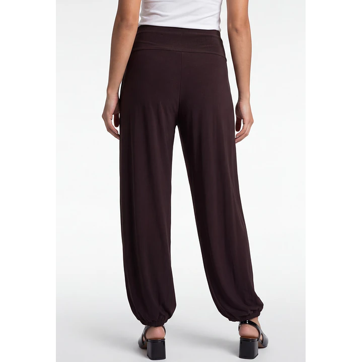 Pantalón Elasticados Bombachos Mujer Café 2