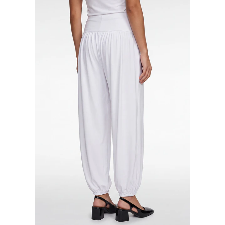 Pantalón Elasticados Bombachos Mujer Blanco 2