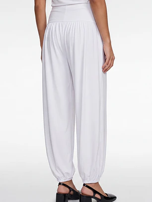 Pantalón Elasticados Bombachos Mujer Blanco