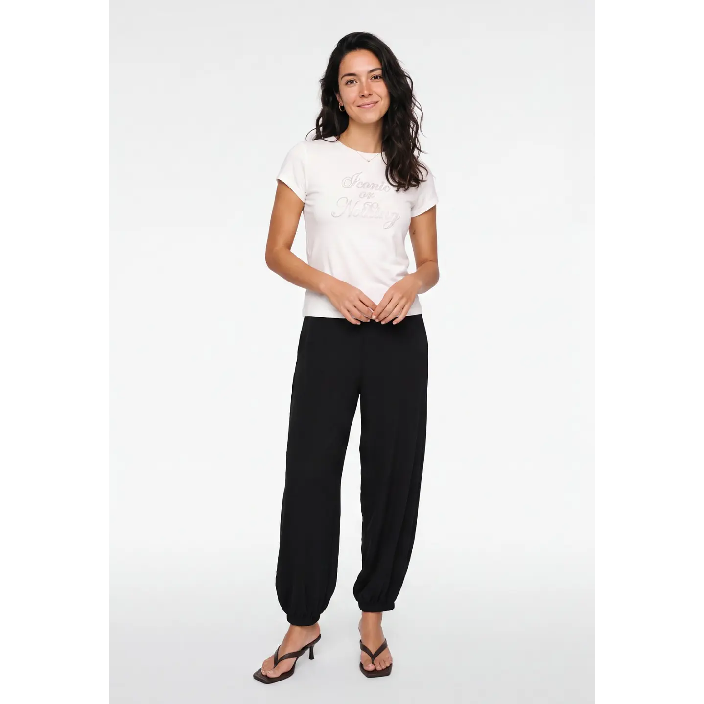 Pantalón Elasticados Bombachos Mujer Negro 3