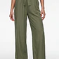 Pantalón Lazo Wide Leg Mujer Verde - Miniatura 1