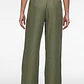 Pantalón Lazo Wide Leg Mujer Verde - Miniatura 2