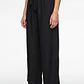 Pantalón Lazo Wide Leg Mujer Negro - Miniatura 1