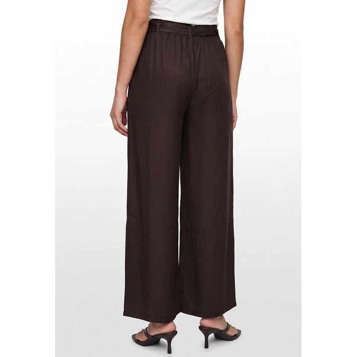 Pantalón Lazo Wide Leg Mujer Café 2