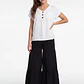Pantalón Boho Wide Leg Mujer Negro - Miniatura 3