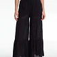 Pantalón Boho Wide Leg Mujer Negro - Miniatura 1