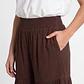 Pantalón Boho Wide Leg Mujer Café - Miniatura 4