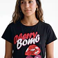 Polera Cherry Mujer Negro - Miniatura 4