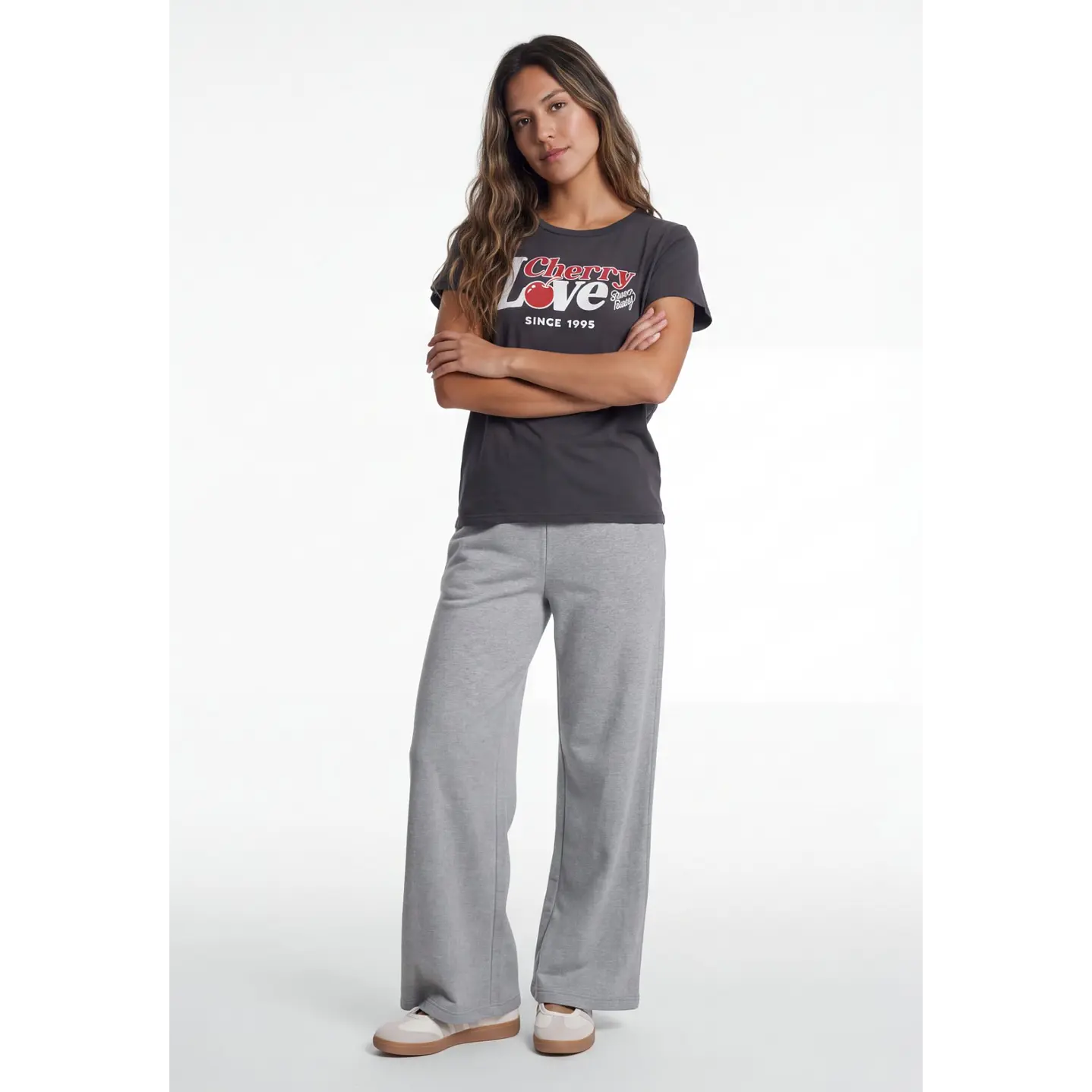 Polera Cherry  Mujer Gris 3