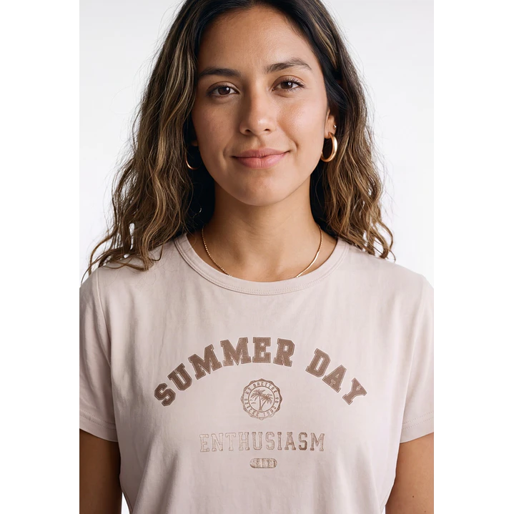 Polera Cherry Mujer Crudo 4