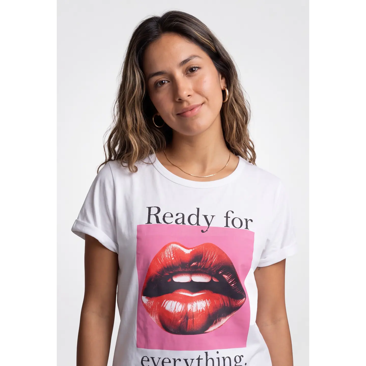 Polera Cherry Mujer Blanco 4
