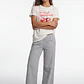 Polera Cherry Mujer Beige - Miniatura 1