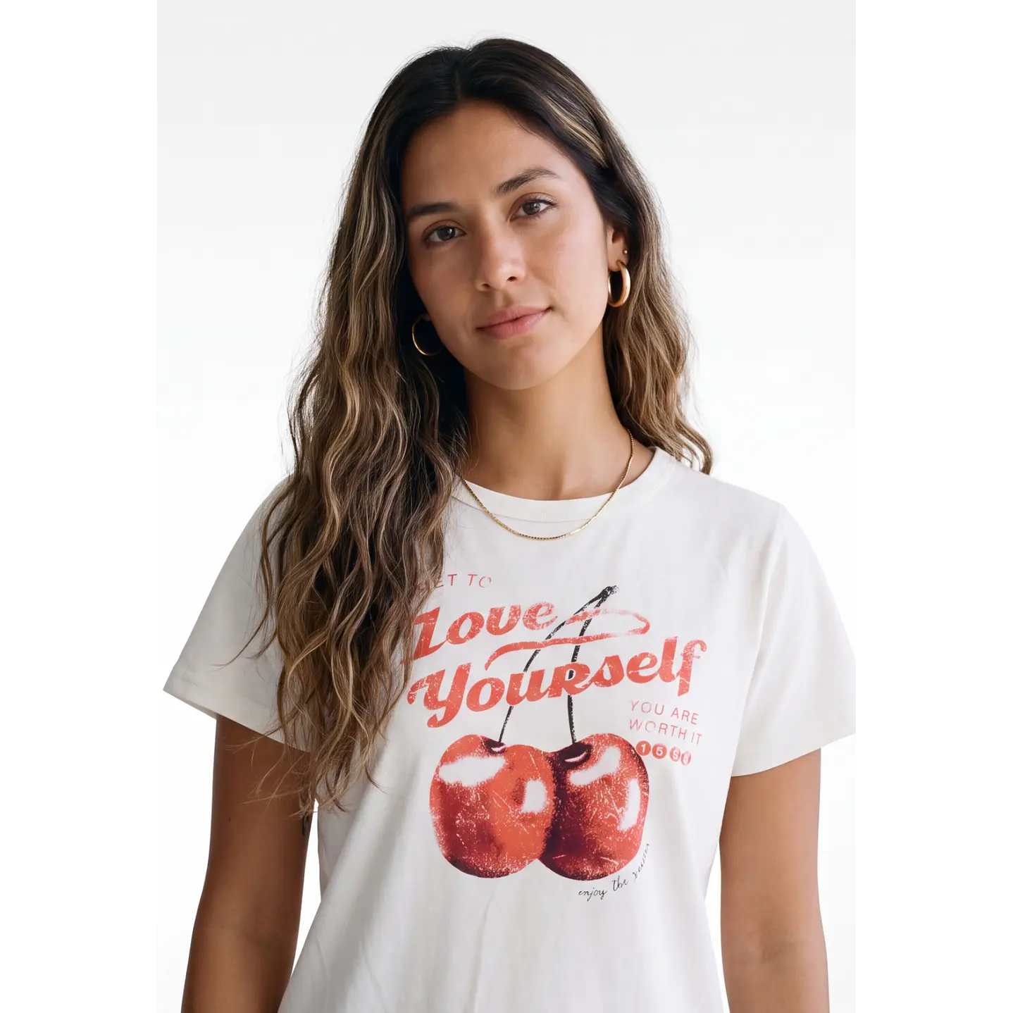 Polera Cherry Mujer Beige 2