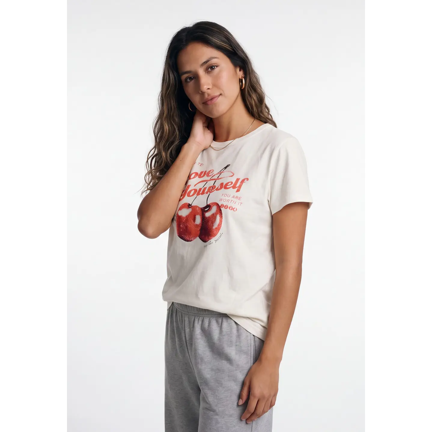 Polera Cherry Mujer Beige 4