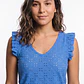 Polera Vuelos Mujer Azul - Miniatura 4