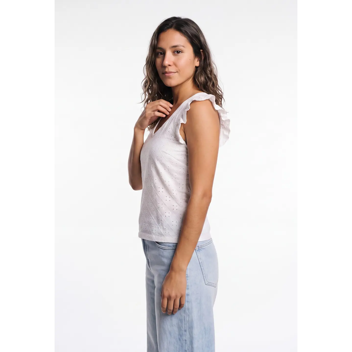 Polera Vuelos Mujer Crudo 1