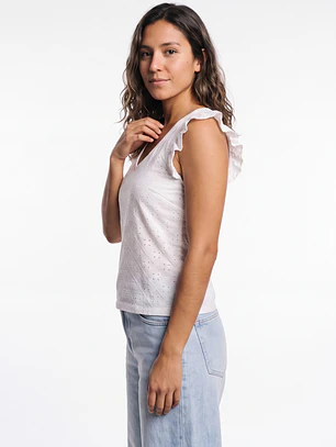 Polera Vuelos Mujer Crudo