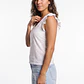 Polera Vuelos Mujer Crudo - Miniatura 1