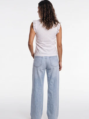 Polera Vuelos Mujer Crudo