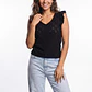 Polera Vuelos Mujer Negro - Miniatura 1