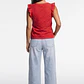 Polera Vuelos Mujer Rojo - Miniatura 2