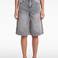Short Maxi Denim Mujer Gris - Miniatura 1