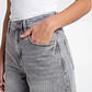 Short Maxi Denim Mujer Gris - Miniatura 4