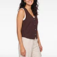 Vest Lino Mujer Café - Miniatura 1
