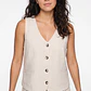 Vest Lino Mujer Crudo - Miniatura 4