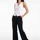 Vest Lino Mujer Blanco - Miniatura 3