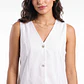 Vest Lino Mujer Blanco - Miniatura 4
