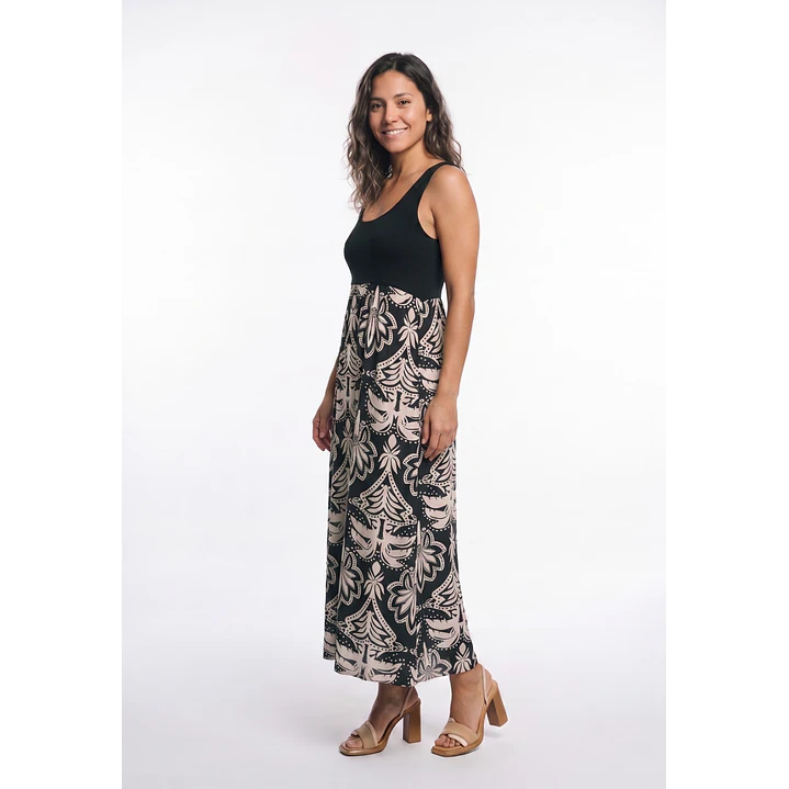 Vestido Plano Mujer Negro 3