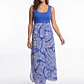 Vestido Plano Mujer Azul - Miniatura 1