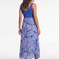 Vestido Plano Mujer Azul - Miniatura 2