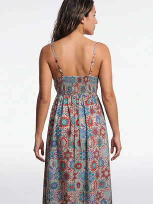Vestido Largo Indian Mujer Beige