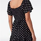 Vestido Corto Lunares Mujer Negro - Miniatura 2