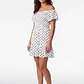 Vestido Corto Lunares Mujer Blanco - Miniatura 3