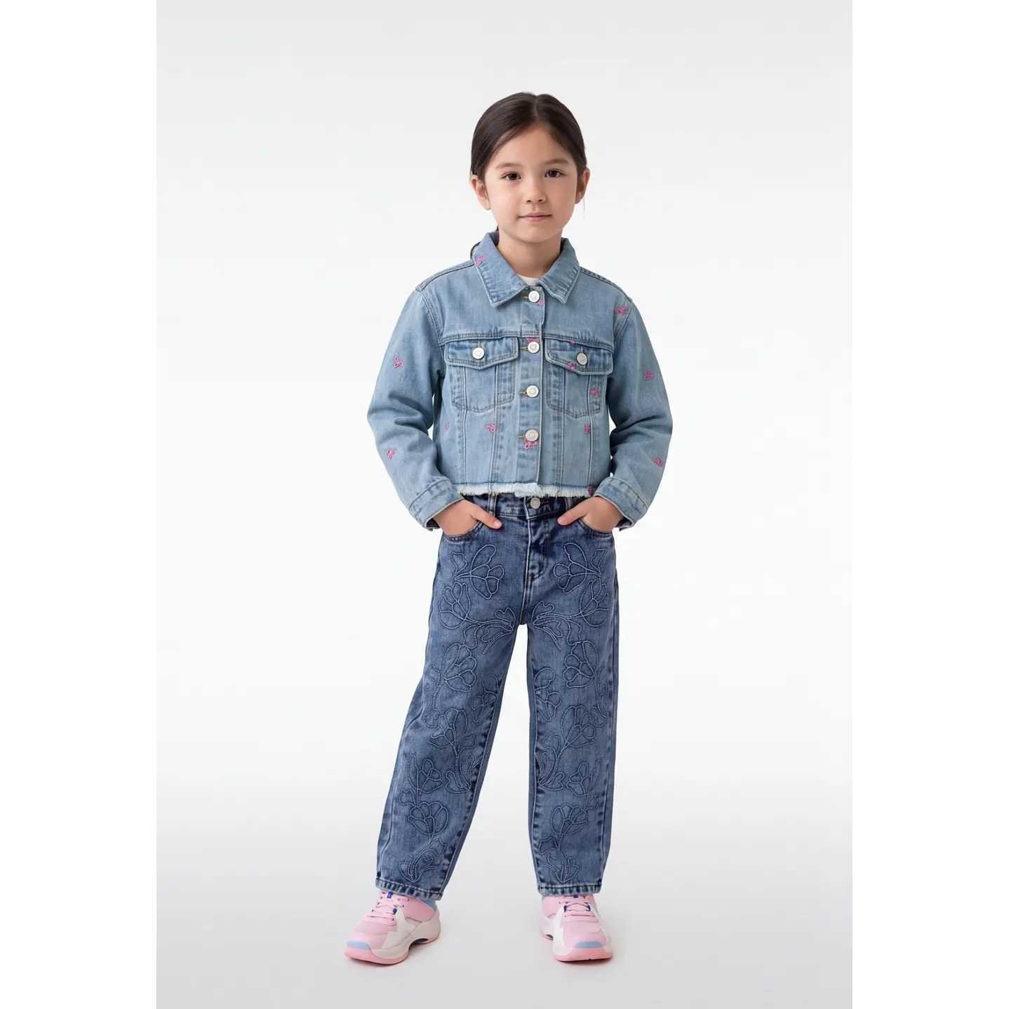 Chaqueta Coquette Niña Azul 3