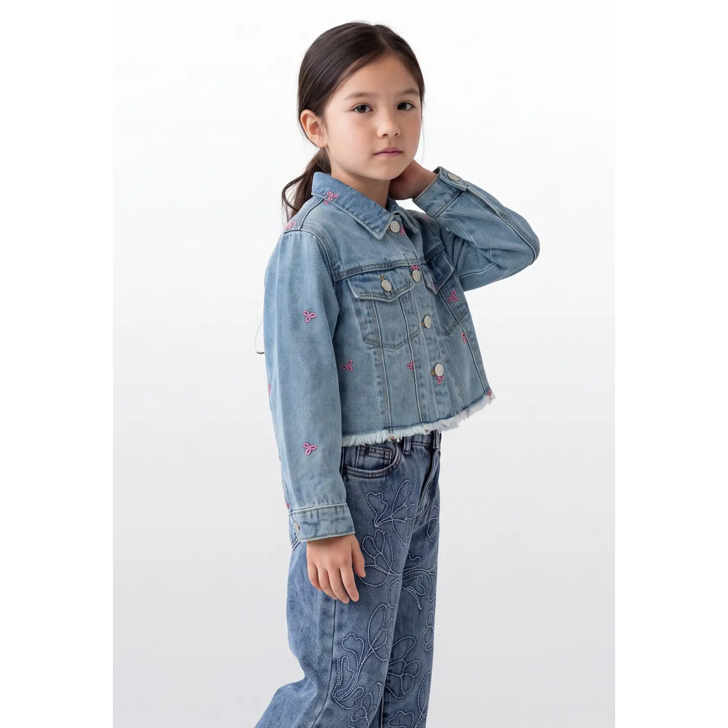 Chaqueta Coquette Niña Azul 1