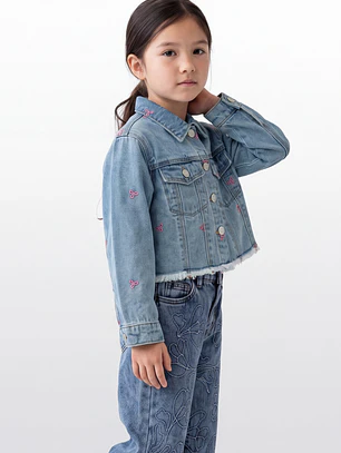 Chaqueta Coquette Niña Azul