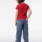 Polera Rib Perlas Niña Rojo - Miniatura 2
